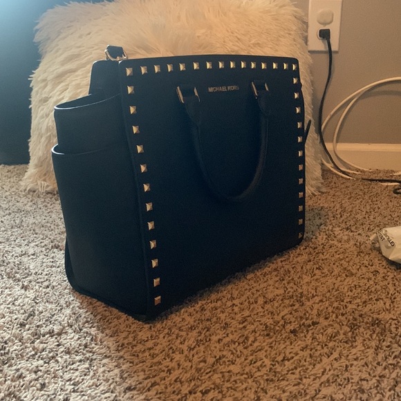 Michael Kors large studded bag. - Picture 2 of 4